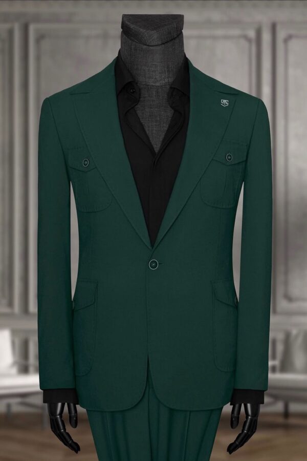 Deep Green Wedding Suit